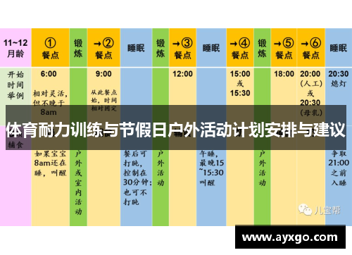 体育耐力训练与节假日户外活动计划安排与建议
